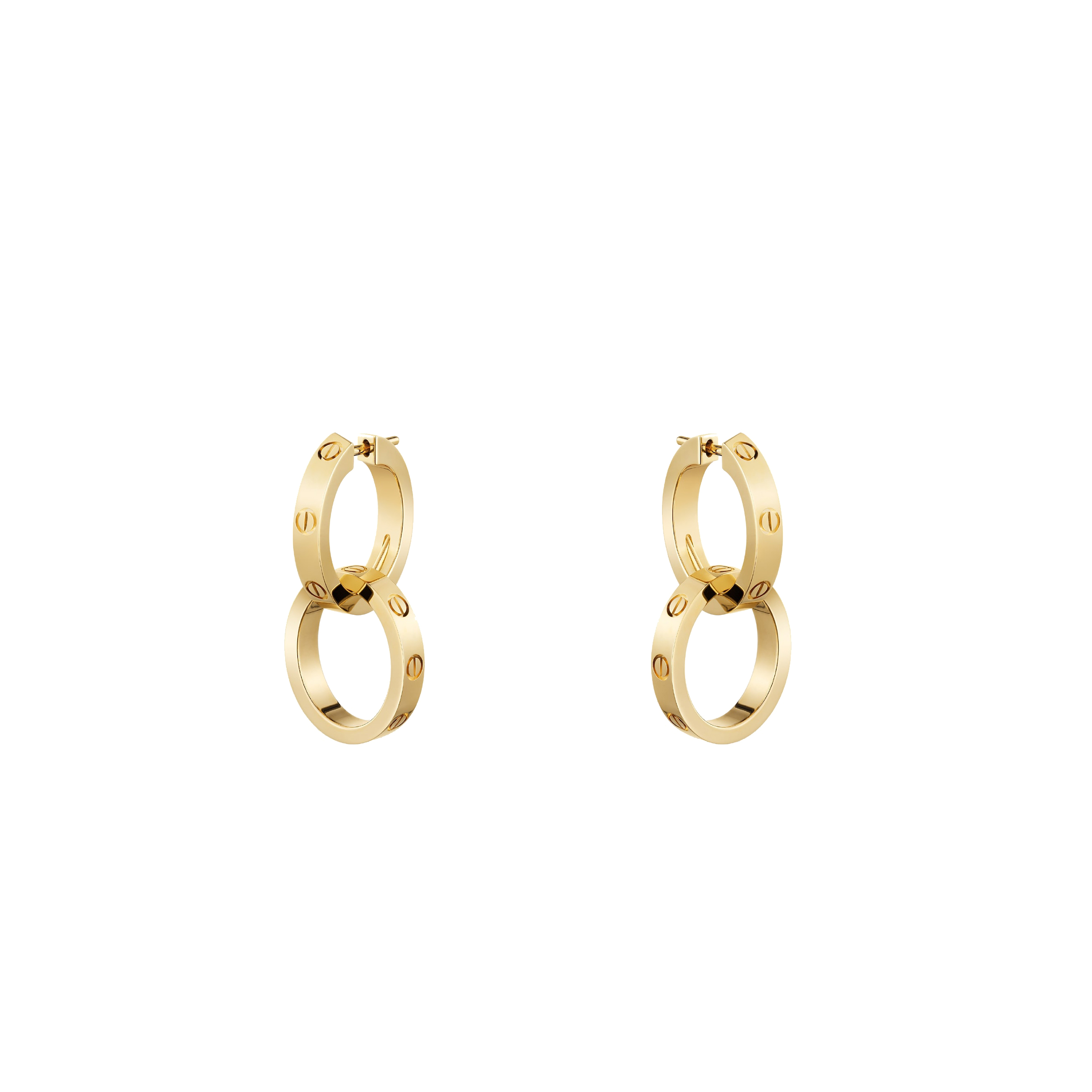 Ca*t*er love yellow gold earrings b8301499